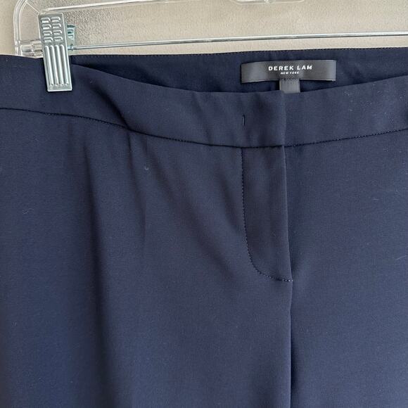 Derek Lam Alana Flare Legging Dress Pant US 10 Navy - Picture 2 of 9